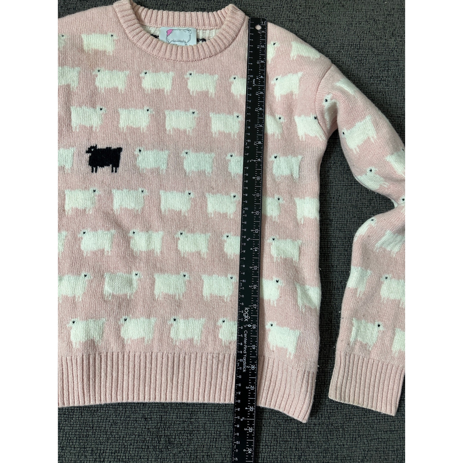 Warm & Wonderful 100% Wool Sheep Sweater Primrose Hill Pink Xs Princess Diana — image 5 of 8